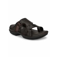 Hitz Brown Leather Casual Sandal