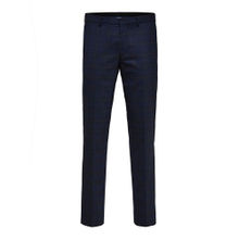 Selected Blue Check Formal Suit Trousers -32