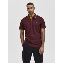Selected Burgundy Polo T-shirt
