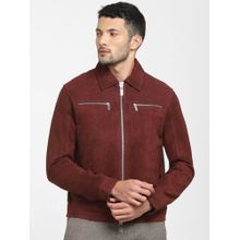 Selected Maroon Suede Jacket