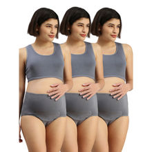 Adira Grey Post-Delivery Period Panties (Pack of 3)