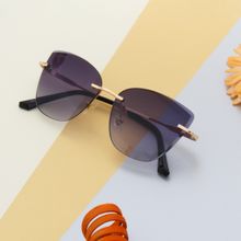 TED SMITH UV Protection Cat Eye Sunglasses For Women Stylish Splash-C1 57