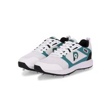DNINE Men Green DNINE Hunter Batting Spikes Cricket Shoes