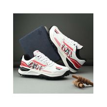 DNINE Men Red DNINE Performer Rubber Studs Cricket Shoes