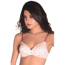Amante Florette Padded Non-Wired Full Coverage T-Shirt Bra - White