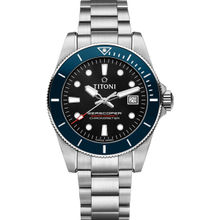 Titoni Seascoper Chronometer Date Dial Color Black Men Watch 83300 S-Be-706