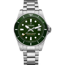 Titoni Seascoper Chronometer Date Dial Color Green Men Watch 83300 S-Gn-703