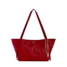 Guess Devon Red Women Zipper Solid Tote Bag