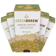 Greenbrrew Decaffeinated Natural Instant Green Coffee (Pack Of 5)