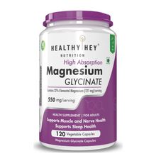 HealthyHey Nutrition High Absorption Magnesium Glycinate - Veg Capsules
