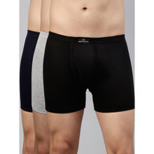 Dixcy Scott Mens Legend Trunk Regular Fit Solid Innerwear (pack Of 3)
