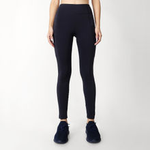 Aastey Evergreen Ankle 7/8 Length Leggings for Women Ebony Black