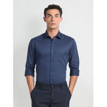 Arrow Blue Manhattan Slim Fit Printed Formal Shirt