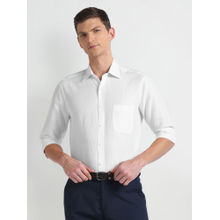 Arrow White Tailored Fit Linen Formal Shirt