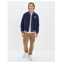 American Eagle Men Blue Bomber Jacket