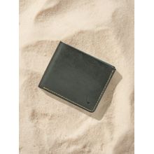 Hidesign Genuine Leather Men's Bi Fold Wallet - Olive