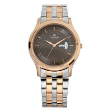 Titan Brown Dial Analog Watch -NM1824KM01 (One Size)