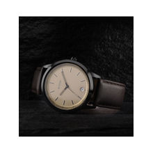 Titan Minimals 1806NL02 Gold Dial Analog watch for Men (One Size)