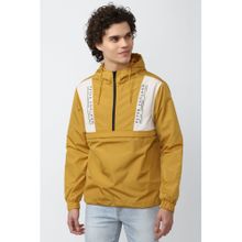 Peter England Men Yellow Print Casual Jacket