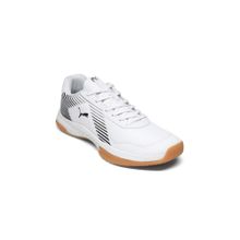 Puma Unisex White Badminton Smash Sprint Badminton Sports Shoes