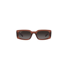 Ray-Ban Transparent Brown Sunglasses 0RB4395 Pillow Brown Frame Grey Lens (54)