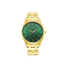 Titan Karishma Radiance 1825Ym07 Green Dial Analog Watch for Men