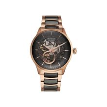 Titan Ceramic Fusion Automatic Black Dial Stainless Steel Strap Watch for Men (M)