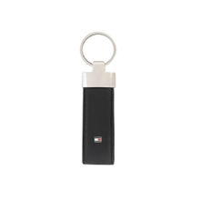 Tommy Hilfiger Arian Leather Keychain Black Solid