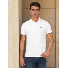 Wrangler Men White Regular Polo T-Shirt