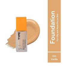 Type Beauty Mattifying Liquid Serum Foundation SPF 50 PA++++ Oily & Acne Prone Skin 12 Hrs Stay