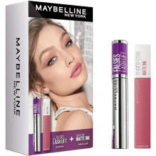 Maybelline New York Superstay Matte Ink Lover, The Falsies Lash Lift Mascara, 2 Pc Set