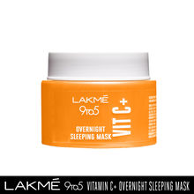 Lakme 9 to 5 Vitamin C+ Overnight Sleeping Mask with Shea Butter for Revitalised Skin