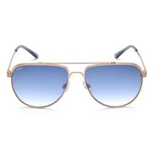IMAGE Unisex Full UV Protected Gradient Blue Lens Pilot Sunglasses (59)