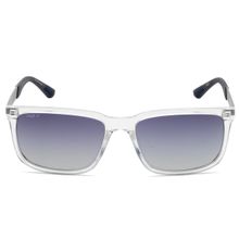 IMAGE Men Full UV Protected Gradient Blue Lens Rectangle Sunglasses (58)