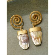 Kastiya Jewels Baroque Fresh Water Pearl Earrings
