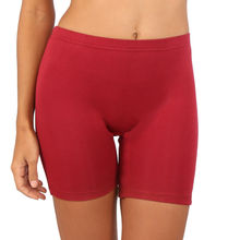 Bralux Cotton-Spandex Cycling Shorts Maroon Colour