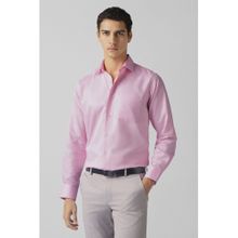 Van Heusen Men Pink Solid Full Sleeves Formal Shirt