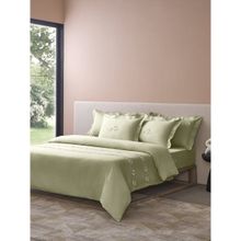 SANSAAR A D'DECOR BRAND LIVE CONSCIOUSLY Vine-Celadon King, Bedsheet with Pillow Covers