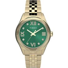 Timex Women Green Round Stainless Steel Dial Analog Watch- TW2V45500UJ (M)