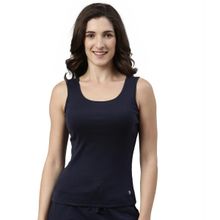 Enamor Sleeveless Scoop Neck Regular Length Tank Top For Women - E025
