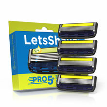 LetsShave Pro 5 Plus Shaving Razor Blade For Men - Pack Of 4