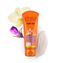 Lotus Herbals Safe Sun Uv Screen Matte Gel Spf 50 Sunscreen, No white cast, Pa+++, 100gm