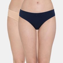 Zivame Anti-Microbial Low Rise Full Coverage Bikini Panty - Assorted (Pack of 2)