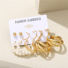 Jewels Galaxy Gold Plated Hoops Earrings Combo