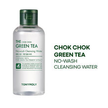 TONYMOLY Korean The Chok Chok Green Tea Cleansing Water to Purify & Hydrate Sensitive, Tired Skin