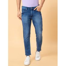 Globus Men Blue Mid Rise Tapered Fit Jeans