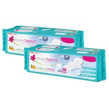 Everteen Neem & Safflower XL Cottony-Dry Sanitary Pads - 40 Pads
