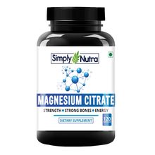 Simply Nutra Magnesium Citrate Supplement 120 Veg Tablets
