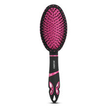 Agaro Delight Cushion Hair Brush - Black & Pink