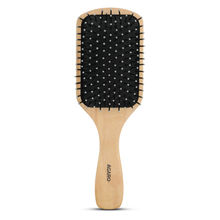 Agaro Wooden Paddle Hair Brush - Nylon Bristles & Anti-Static